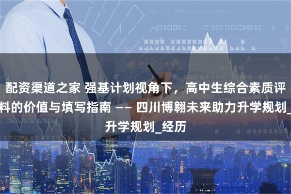 配资渠道之家 强基计划视角下，高中生综合素质评价材料的价值与填写指南 —— 四川博翱未来助力升学规划_经历